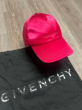 Givenchy Satin Cap - Fuchsia Pink